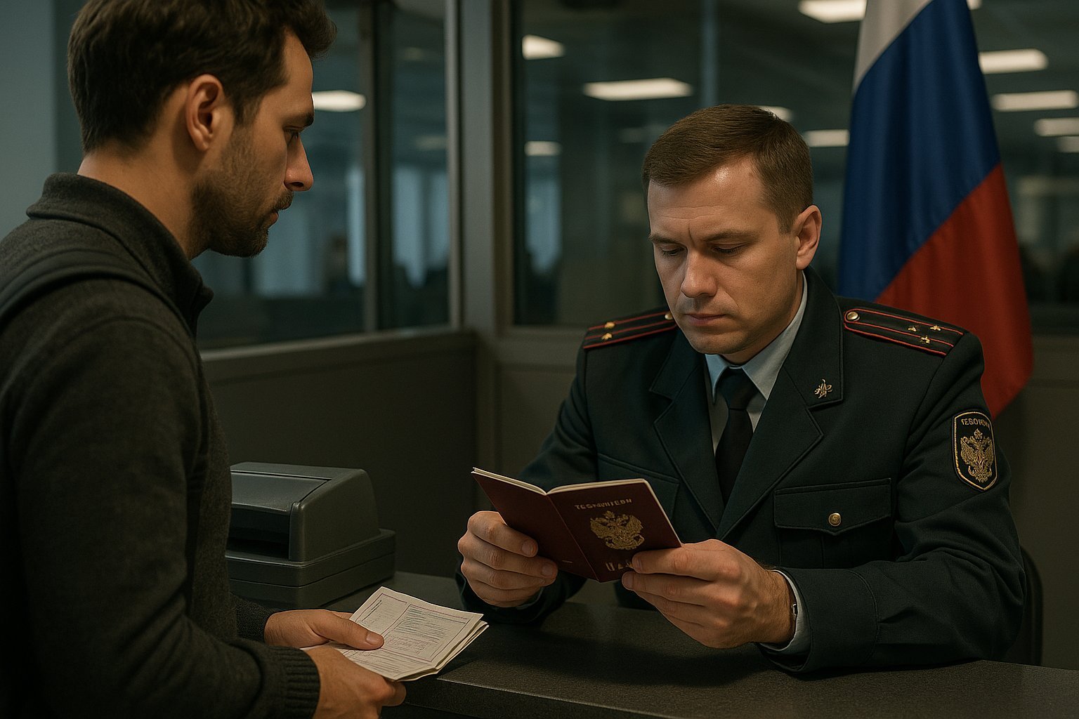 سوالات آفیسر فرودگاه روسیه