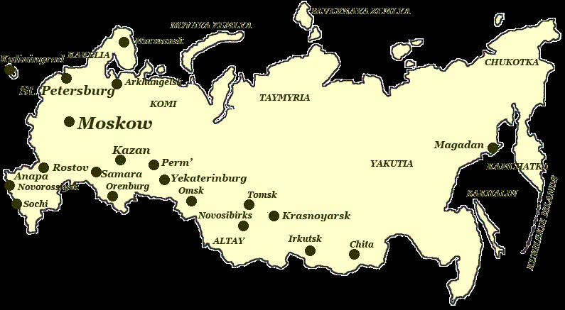 Cost of living in different cities in Russia